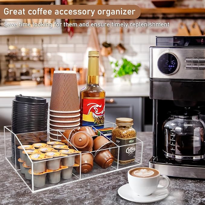 Acrylic Coffee Bar Station Organizer - Image 2