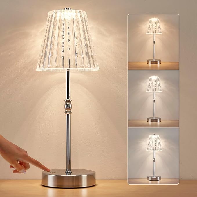 SAIWEYA Cordless Table Lamp, 5000mAh Rechargeable Battery Operated Portable Lamp by SAIWEYA
