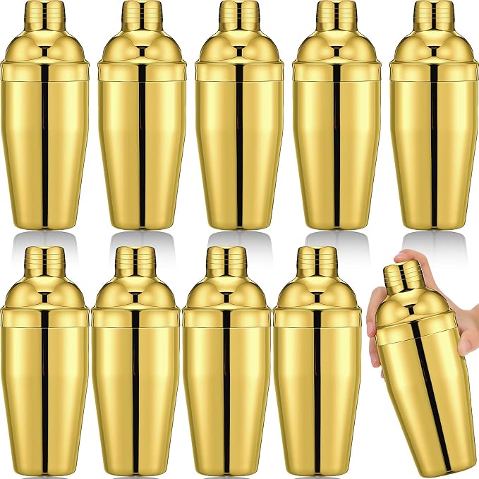 Nitial 9 Pcs Bar Cocktail Shaker Professional Stainless Steel Martini Drink by Nitial