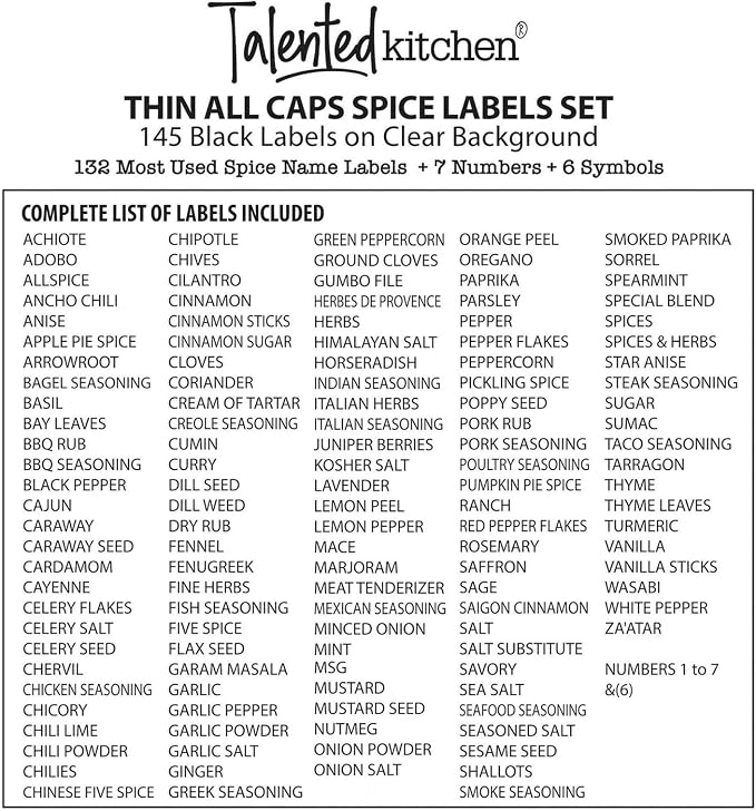 Talented Kitchen Spice Labels Stickers - Image 6