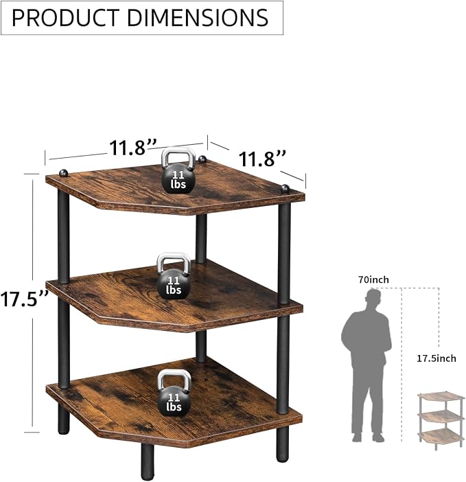 Corner Shelf Stand for Desk - Image 2