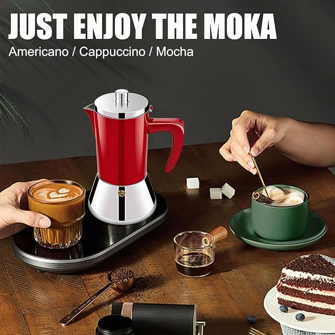 12 Cup Thickened 304 Stainless Steel Moka Pot Stovetop Espresso Maker Cafeteras - Image 6