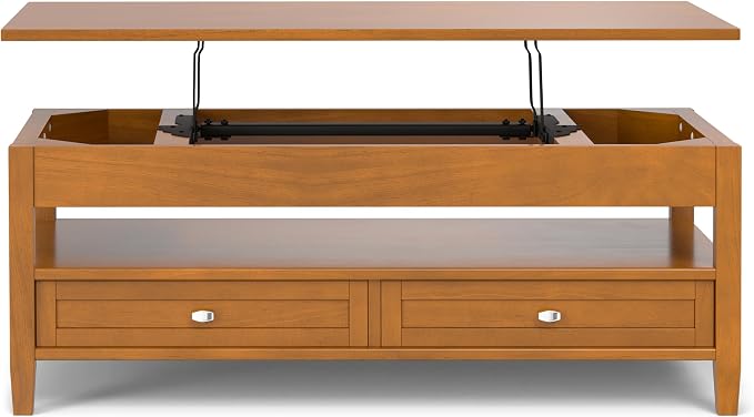 SIMPLIHOME Warm Shaker Lift Top Coffee Table - Image 9
