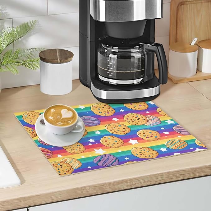 Coffee Mat Coffee Bar Station Maker Machine Pot Table Spill Mat Leather - Image 5