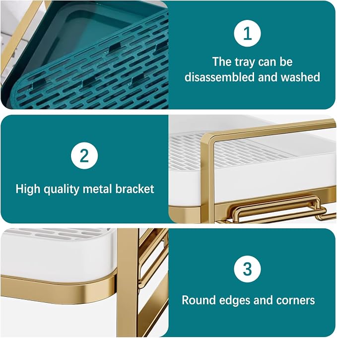 WAYUTO 2-Tier Mugs Drying Rack - Image 4