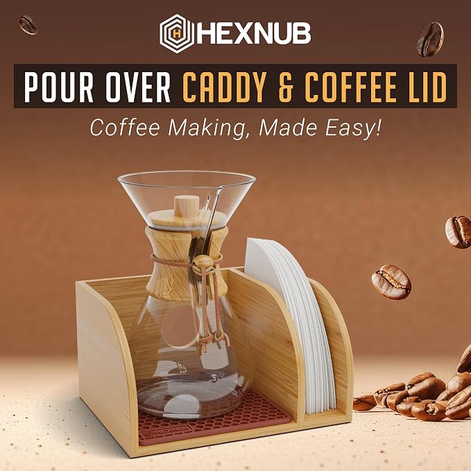 HEXNUB Pour Over Caddy with Lid - Image 2