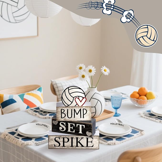 Yuntau 4 Pcs Volleyball Centerpieces - Image 5