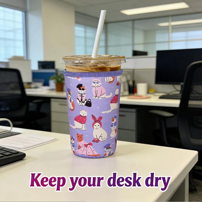 Reusable Iced Coffee Insulator Sleeve - Image 6