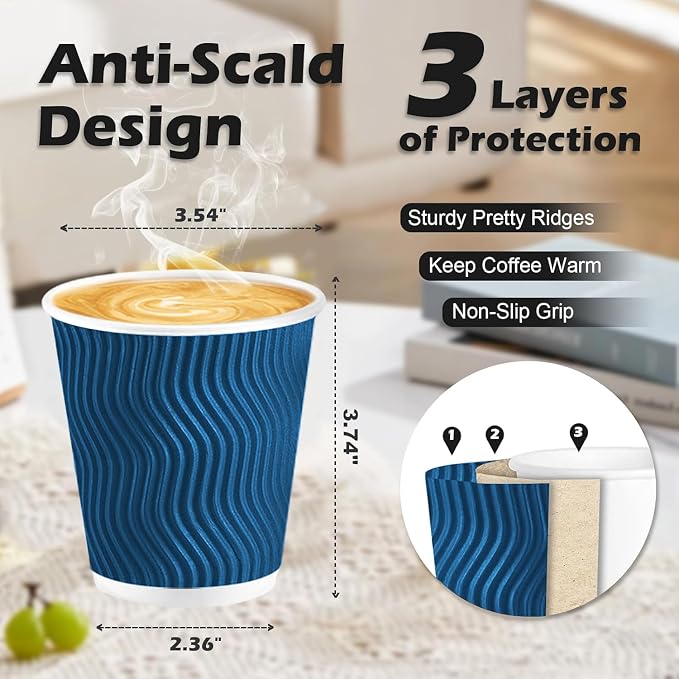 Lamosi 10 oz Coffee Cups - Image 2