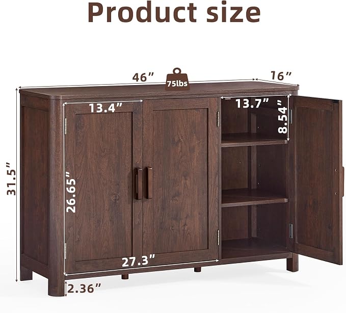 Joaxswe Sideboard Buffet Cabinet - Image 3