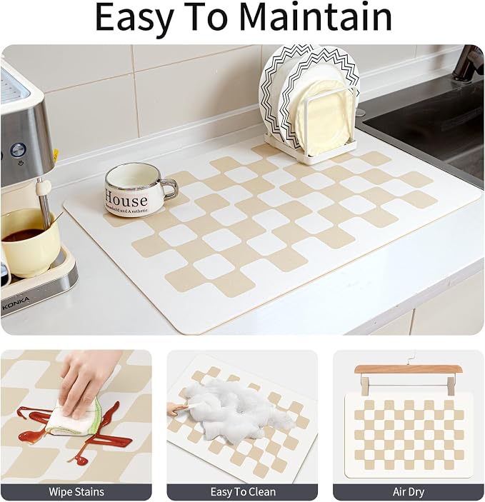 24''x16'' Water Absorbent Dish Drying Mats - Image 6