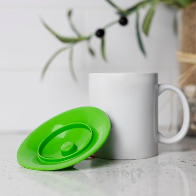 Pund'it Green Tee Mug and Cup Cover, Golf Themed Cup Lid - Image 4