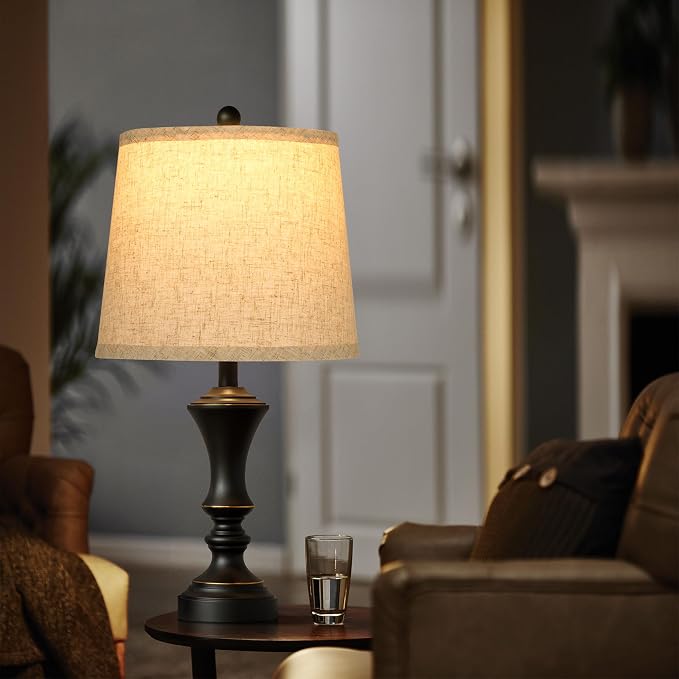 ROTTOGOON Retro Table Lamps Set of 2, Nightstand Lamp - Image 2