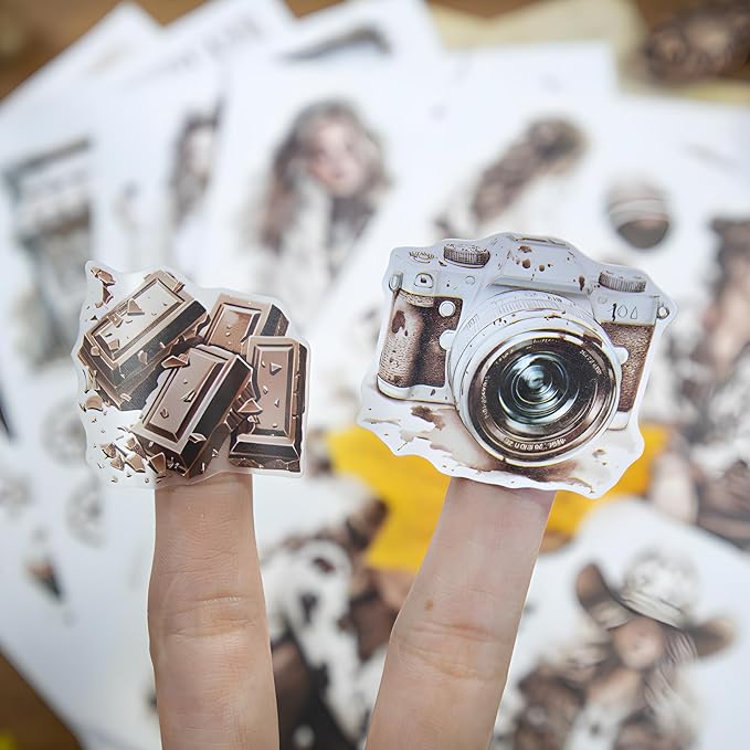 Snycler Chocolate Milk Coffee Theme Sticker Scrapbooking Supplies - Image 5