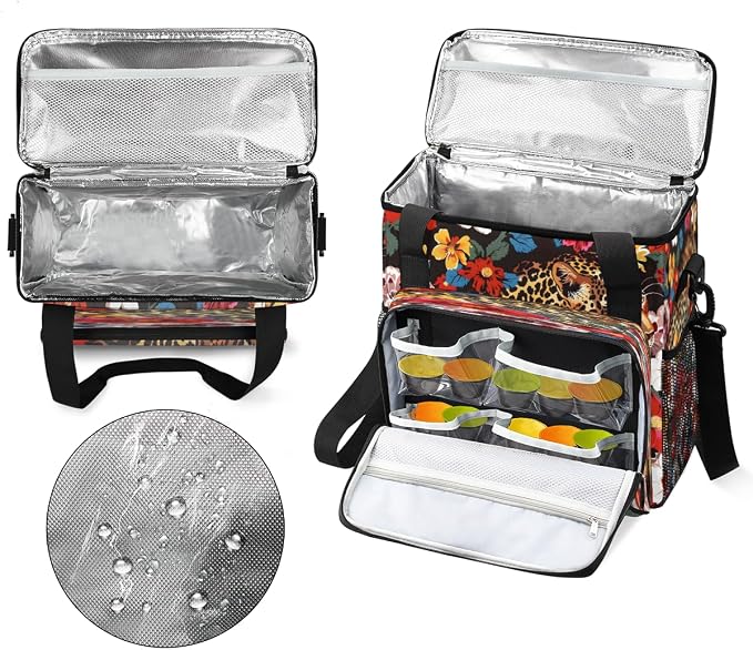 Leopard Flower Coffee Machine Bag Compatible - Image 3