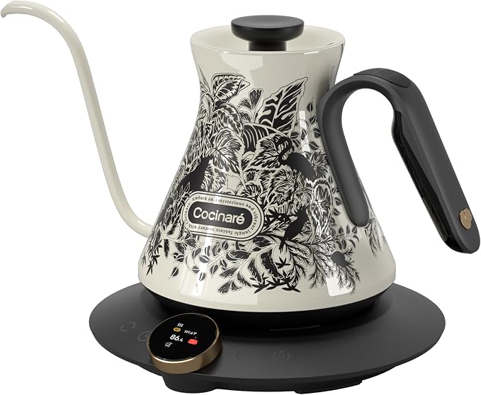 Cocinare Gooseneck Electric Kettle, ±0.5°F Precise Temperature Control - Image 2