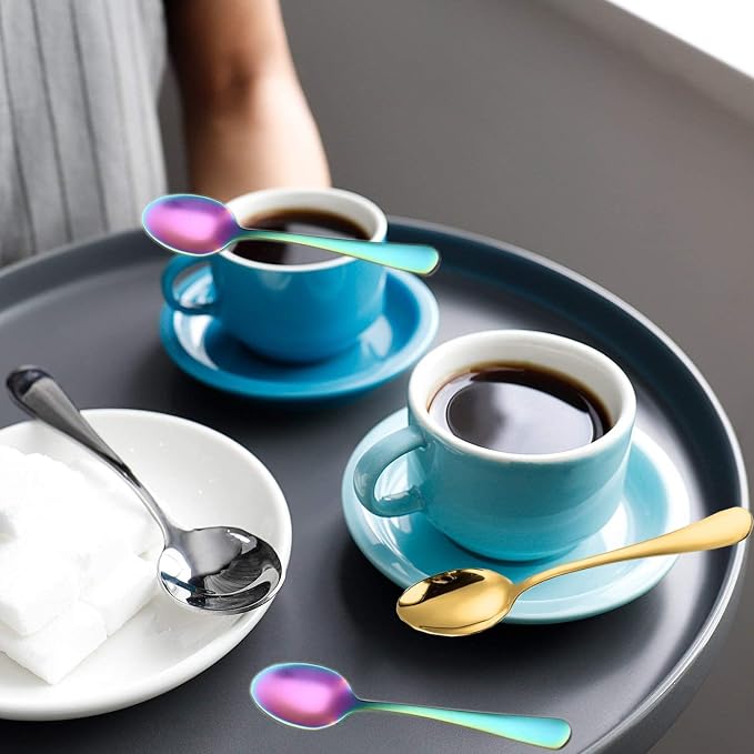 Demitasse Espresso Spoons, Mini Coffee Spoon, Stainless Steel Small Spoons - Image 3