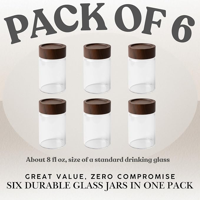 Wide Mouth Glass Storage Jars - Image 6