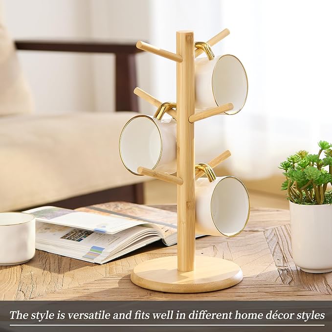 Kitsanery Mug Holder Tree, Coffee Cup Holder，Coffee Mug Tree - Image 5