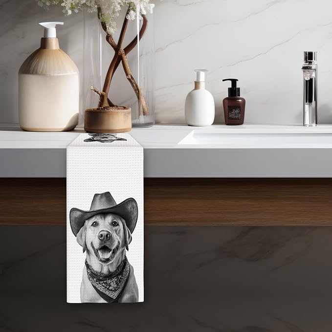 Labrador Retriever Gifts Western Dog Kitchen Towels, Gifts - Image 5