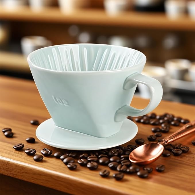 Handmade Pour Over Ceramic Coffee Dripper - Image 4