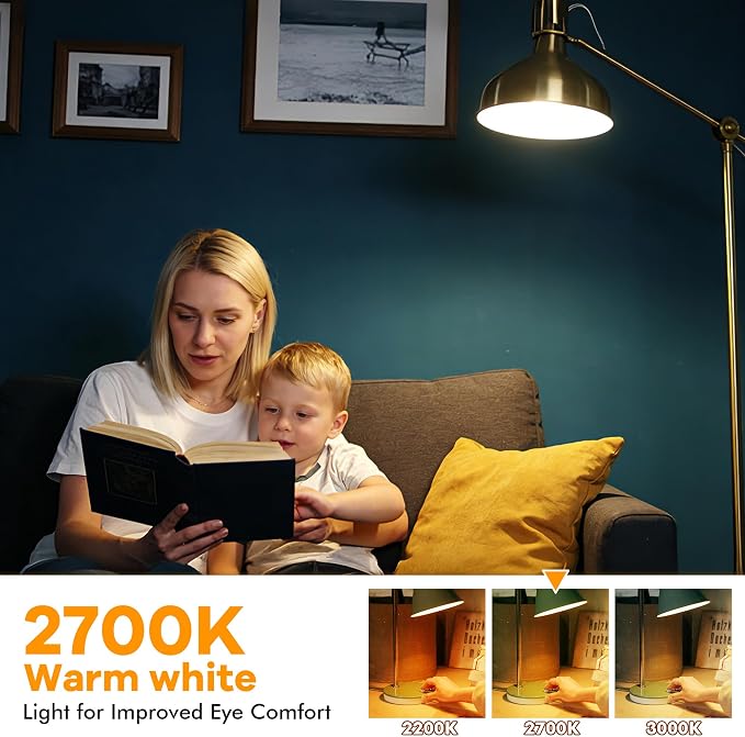 Vintage T45 LED Bulbs Non-Dimmable, 40W Eqv. E26 Edison Filament Light Bulbs - Image 6