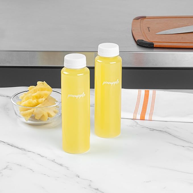 Restaurantware Label Tek 1.9 x 1 Inch Pineapple Juice Bottle Labels 100 - Image 4