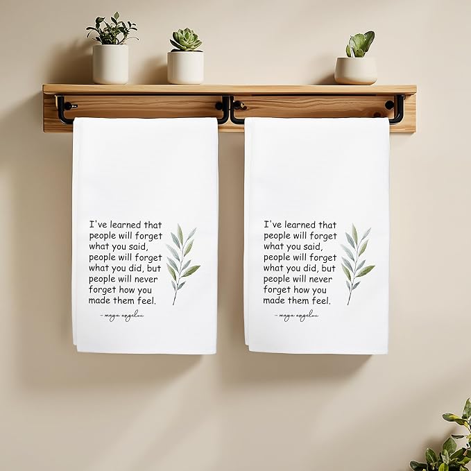 Hostess Towels Gifts for Women, Inspirational Quote Towels for Kitchen Bathroom - Image 4