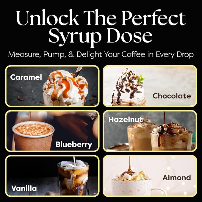 Fresh Finest Coffee Syrup Pump Dispenser, Compatible - Image 6