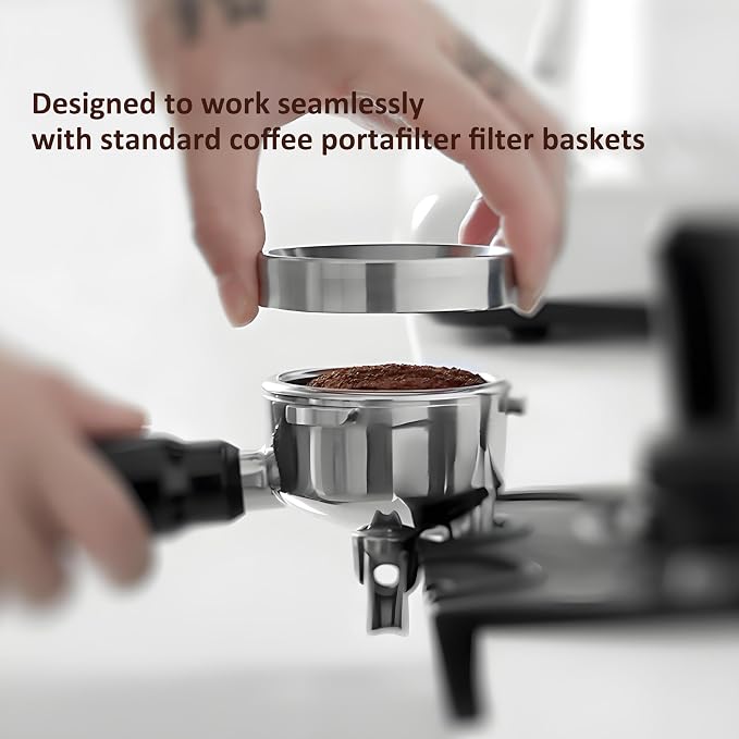 Espresso Dosing Funnel and Puck Screen Set, Coffee Dosing Ring Aluminum - Image 4