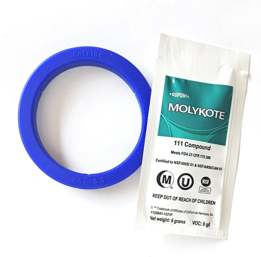 Gasket made for Gaggia Classic Espresso Machine. Cafelat Gasket 8.5mm and 111 Grease.