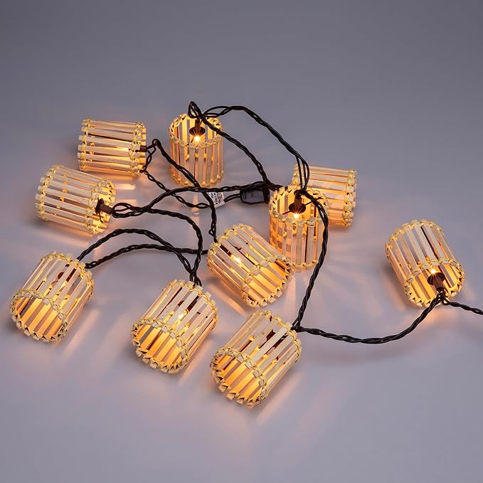 Outdoor-String-Lights-Waterproof, Bamboo Lantern String Lights - Image 7
