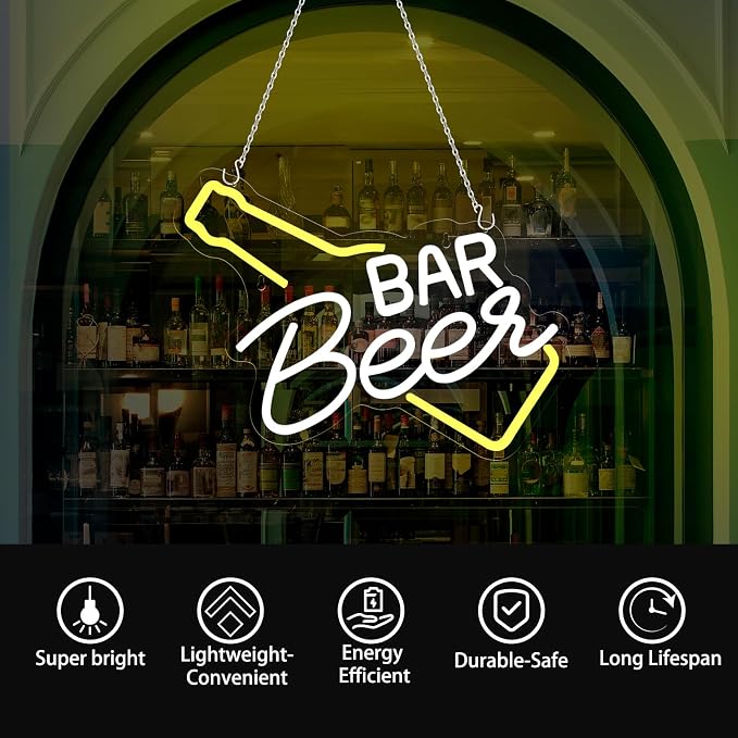 Bar Beer Neon Sign, Beer Neon Light Sign - Image 5