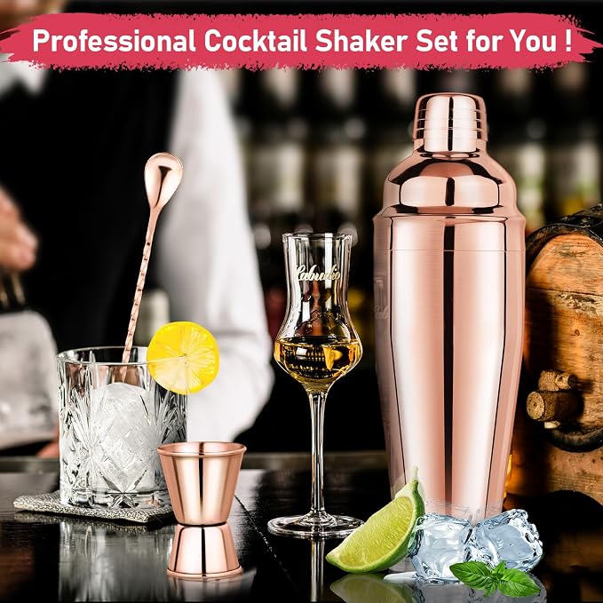 24oz Cocktail Shaker Set Martini Shaker Set Bartender Set - Image 3