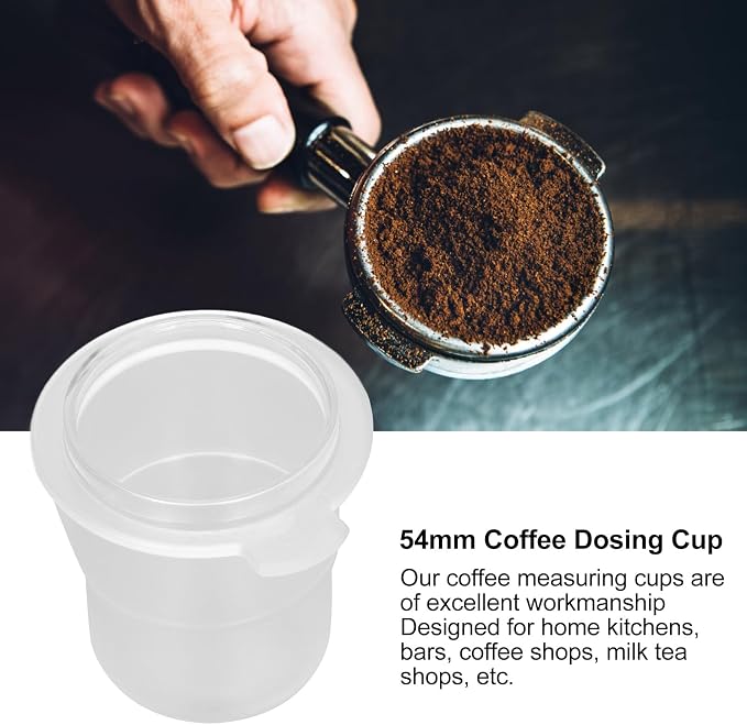 Espresso Dosing Cup, 54mm Dosing Cup Clear - Image 4