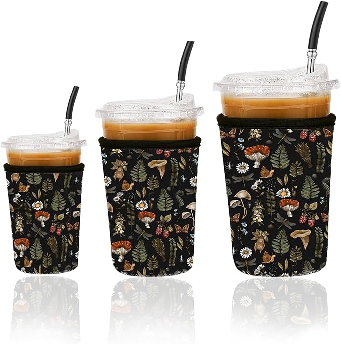 Reusable Insulated Neoprene Iced Coffee Cup Sleeve, Durable Drink Sleeve by Unknown