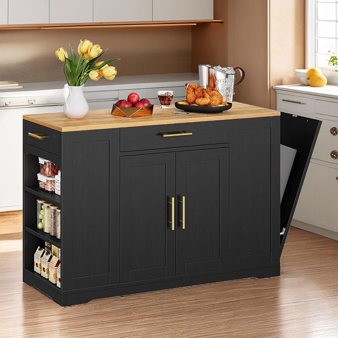 YITAHOME 53 Inch Large Rolling Kitchen Island - Image 4
