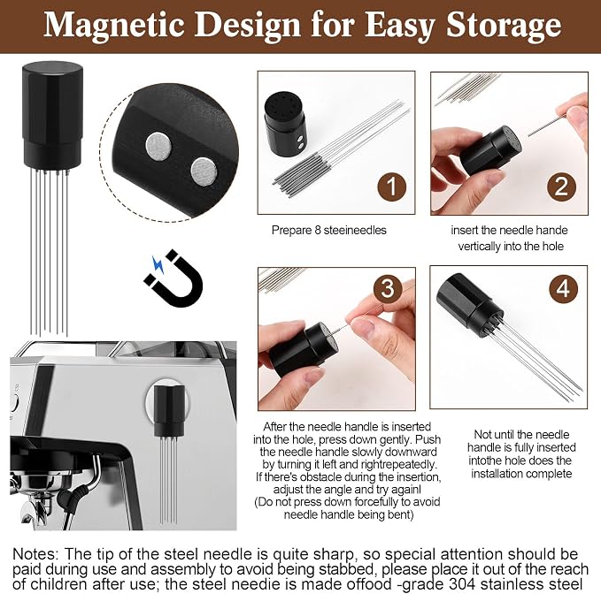 3 Pcs 51mm Espresso Accessories Kit, Include 2 in 1 Coffee Distributor and - Image 5