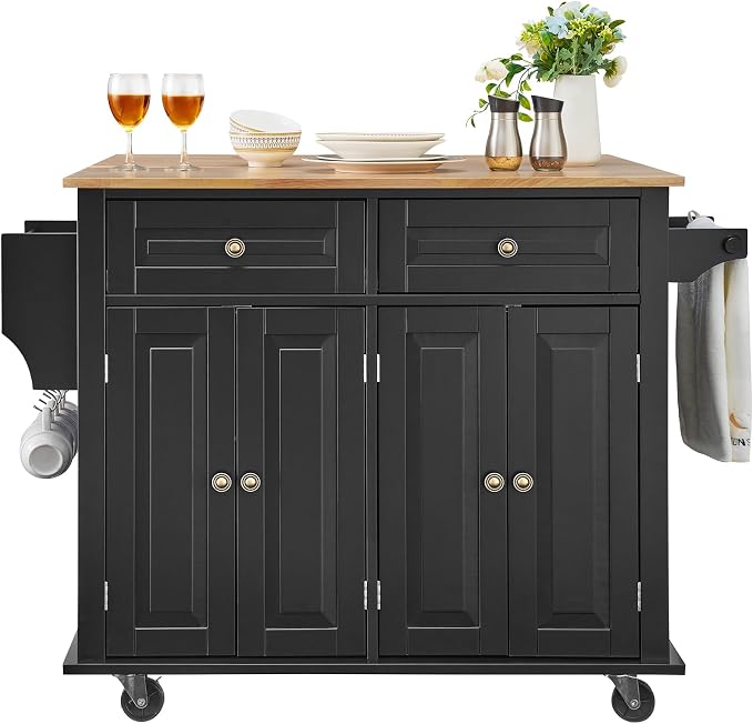 VEVOR Kitchen Island Cart, Rolling Table - Image 11