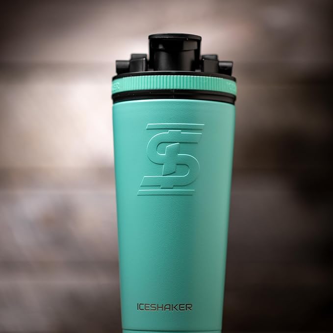 Ice Shaker Insulated Stainless Steel Shaker Bottle | 26oz, Mint | Cold - Image 6