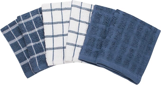 Ritz Premium 100% Cotton Terry Check Kitchen Dish Cloths - Image 2