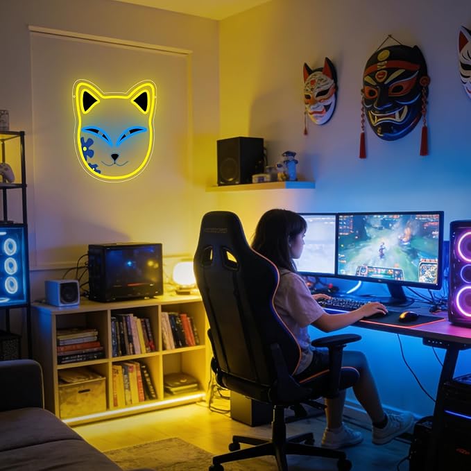 Anime Neon Sign, Fox Face Led Neon Light Signs - Image 5