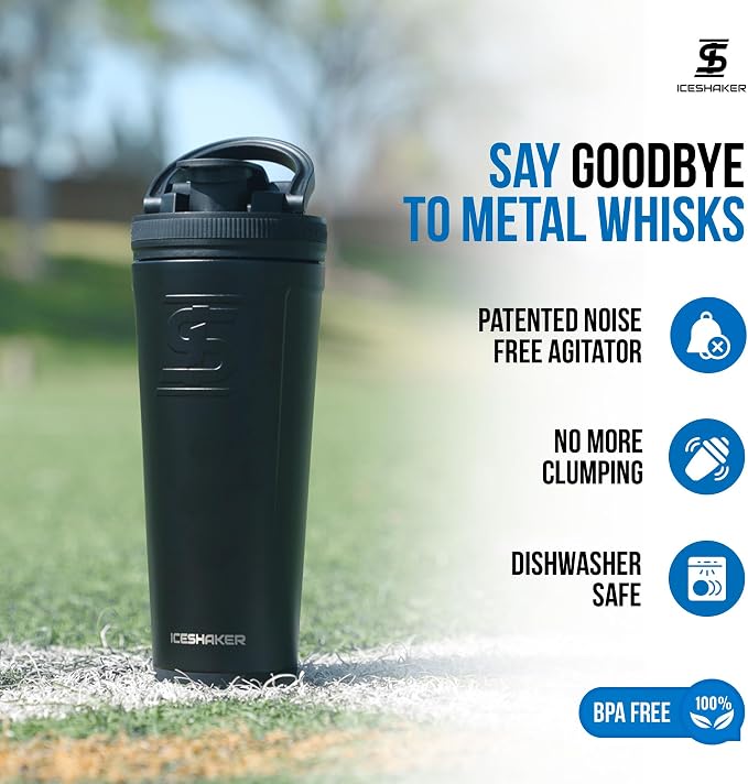 Ice Shaker Insulated Stainless Steel Shaker Bottle | 26oz - Image 4