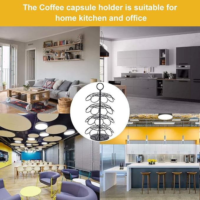 Coffee Pod Carousel Holder, Compatible - Image 7
