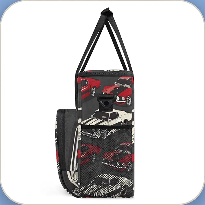Cool Cars Coffee Maker Carring Bag, Large Insulated Storage Organizer Case Tote - Image 4