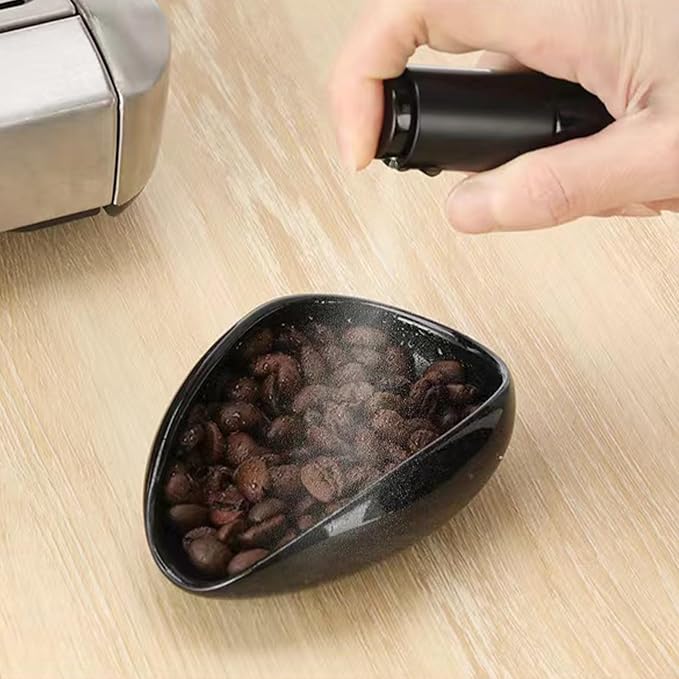 Coffee Bean Dosing Cup with Spray Bottle Ceramic Espresso Accessories - Image 4
