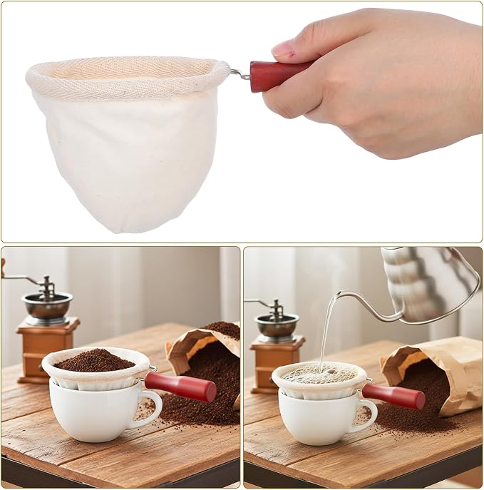 Cloth Coffee Filter Flannel Coffee Bag Strainer - Image 2