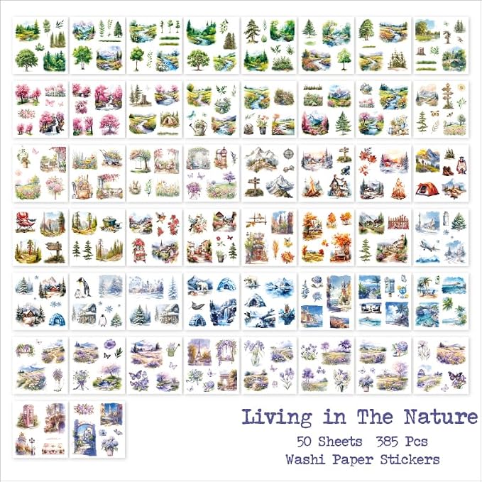 Seasonal Nature Landscape Stickers - Image 3