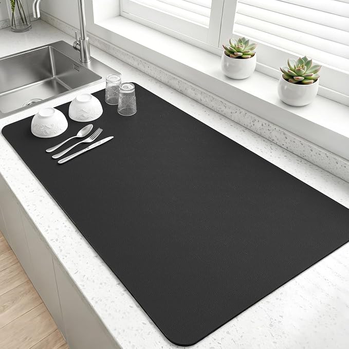 LOPNUR Kitchen Dish Drying Mat, 31.5"x17" Extra Large Dish Drying Mats by LOPNUR