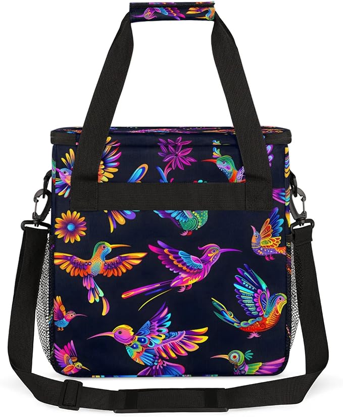 Hummingbird Mexican Theme Coffee Maker Carring Bag, Large Insulated Storage - Image 5